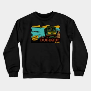 Vintage Style Dubuque Elevator Car Crewneck Sweatshirt